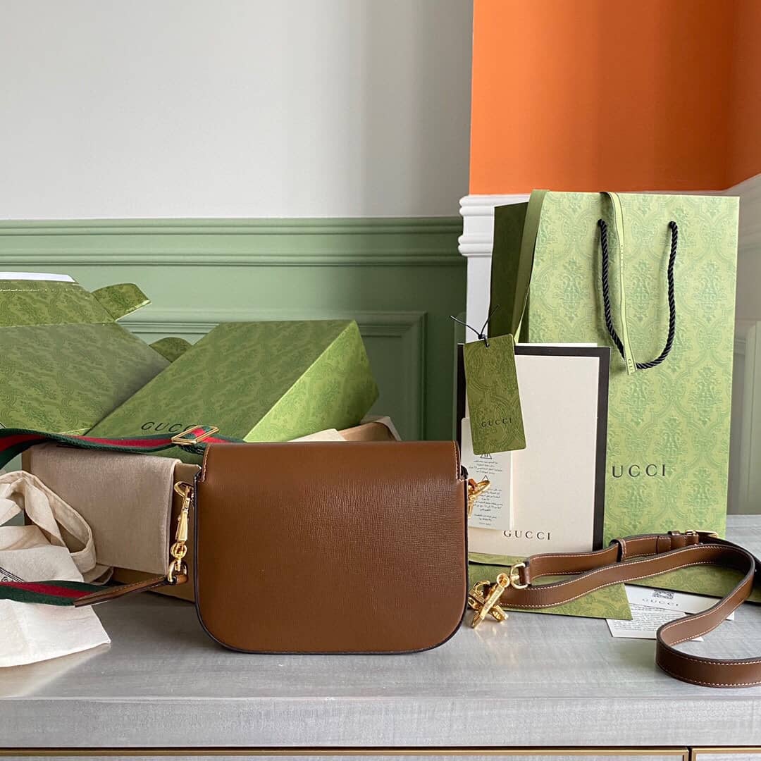 Gucci Horsebit 1955 Mini Bag Replica Brown 658574 - DEEPREPS