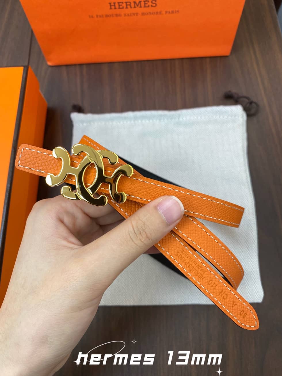 Wholesale Hermes Logo Belt 13mm For Lady - DEEPREPS