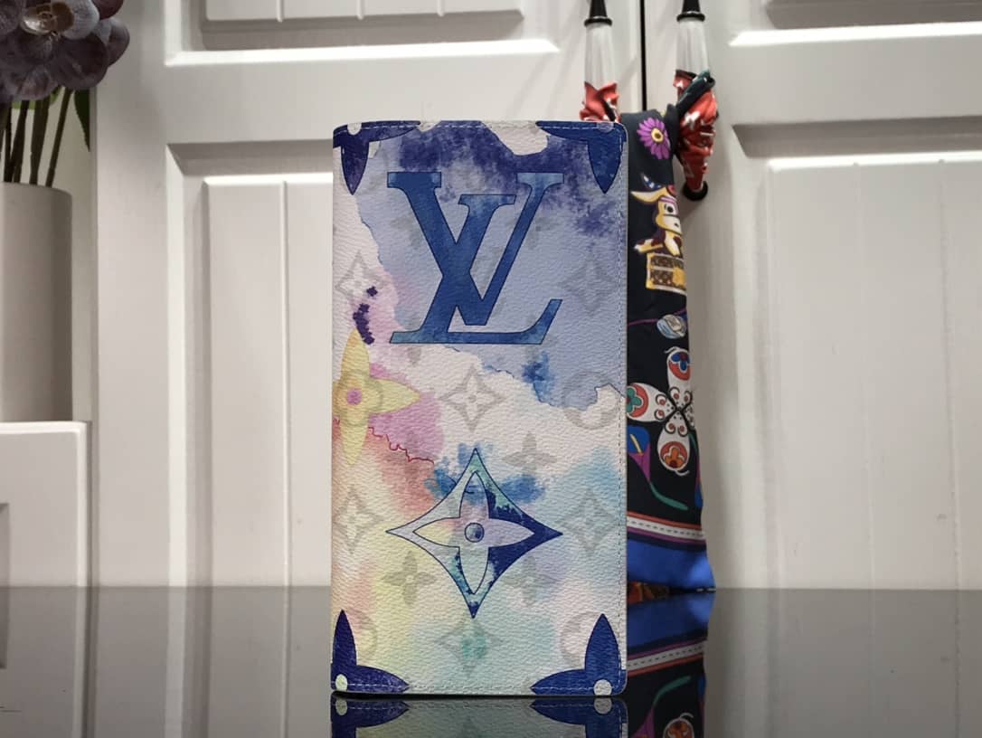 Louis Vuitton Monogram Card Holder Replica On Strap Blue M80457 - DEEPREPS