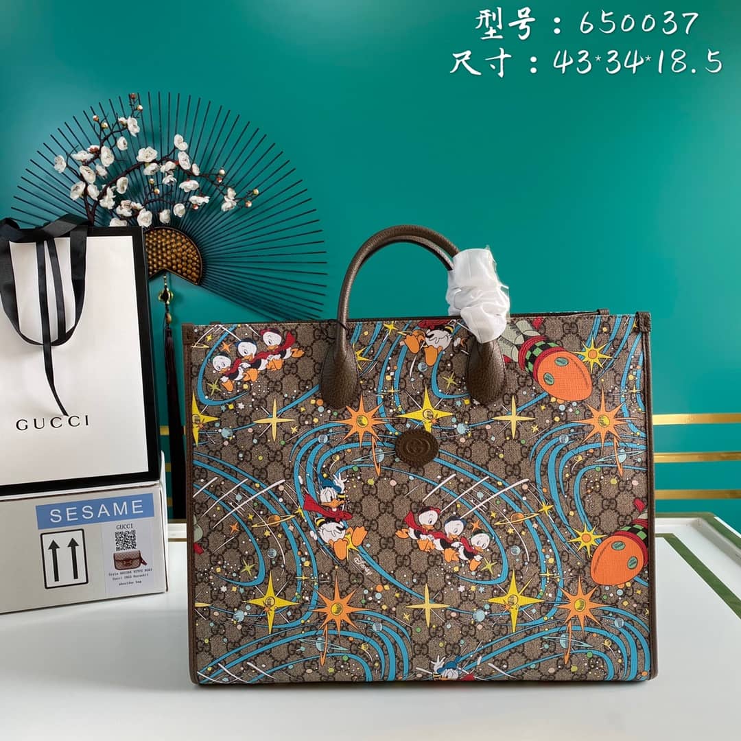 Gucci x Disney Donald Duck Tote Replica 650037 - DEEPREPS