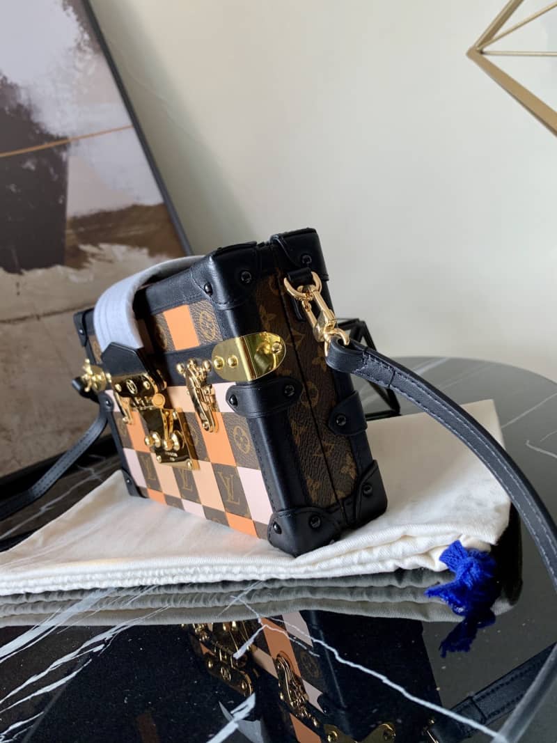 Louis Vuitton Petite Malle Damier Monogram Canvas Replica Box M55519 - DEEPREPS