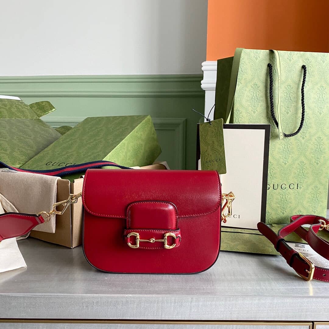 Gucci Horsebit 1955 Mini Bag Replica Red 658574 - DEEPREPS