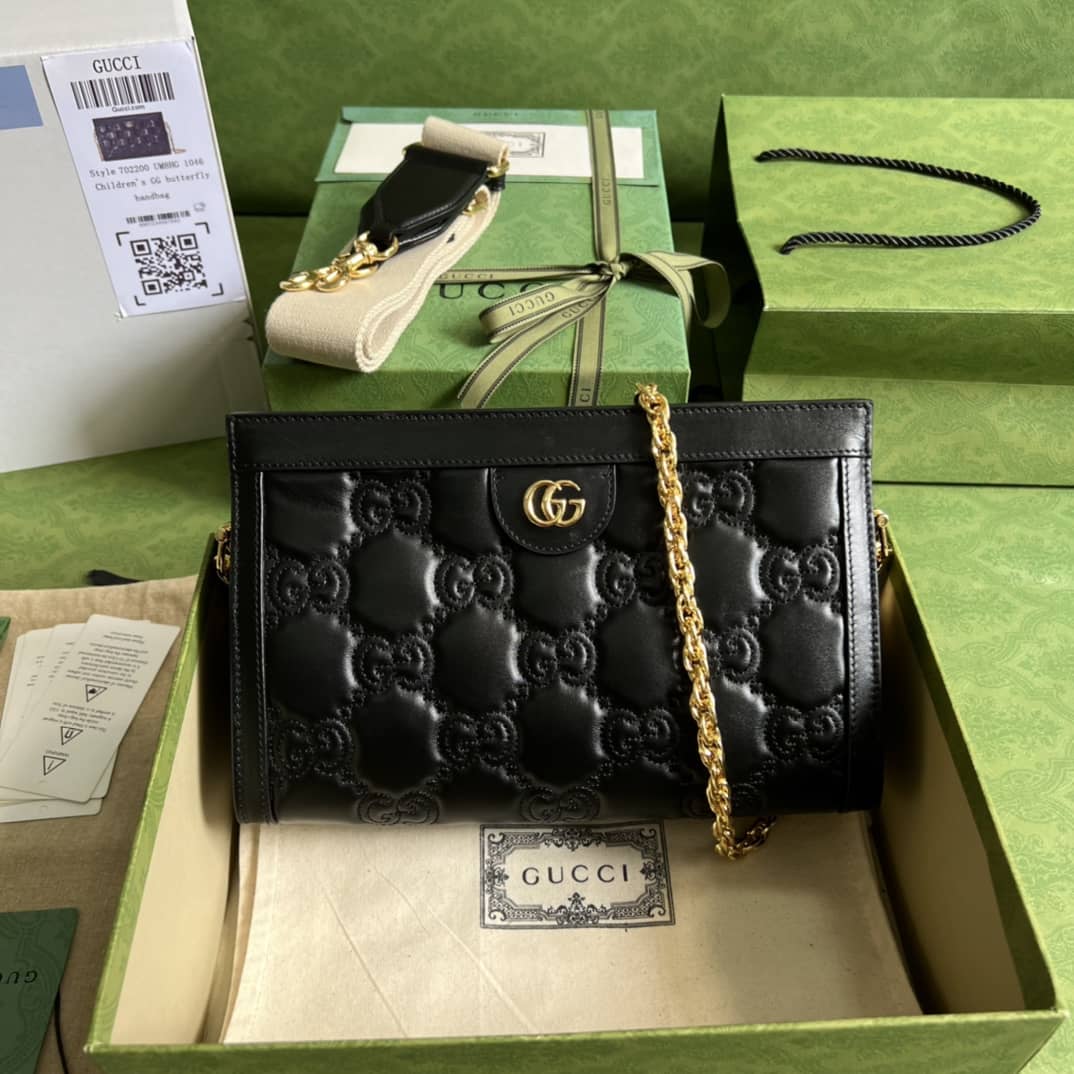 Gucci GG Matelassé Leather 702200 Replica Shoulder Bag - DEEPREPS