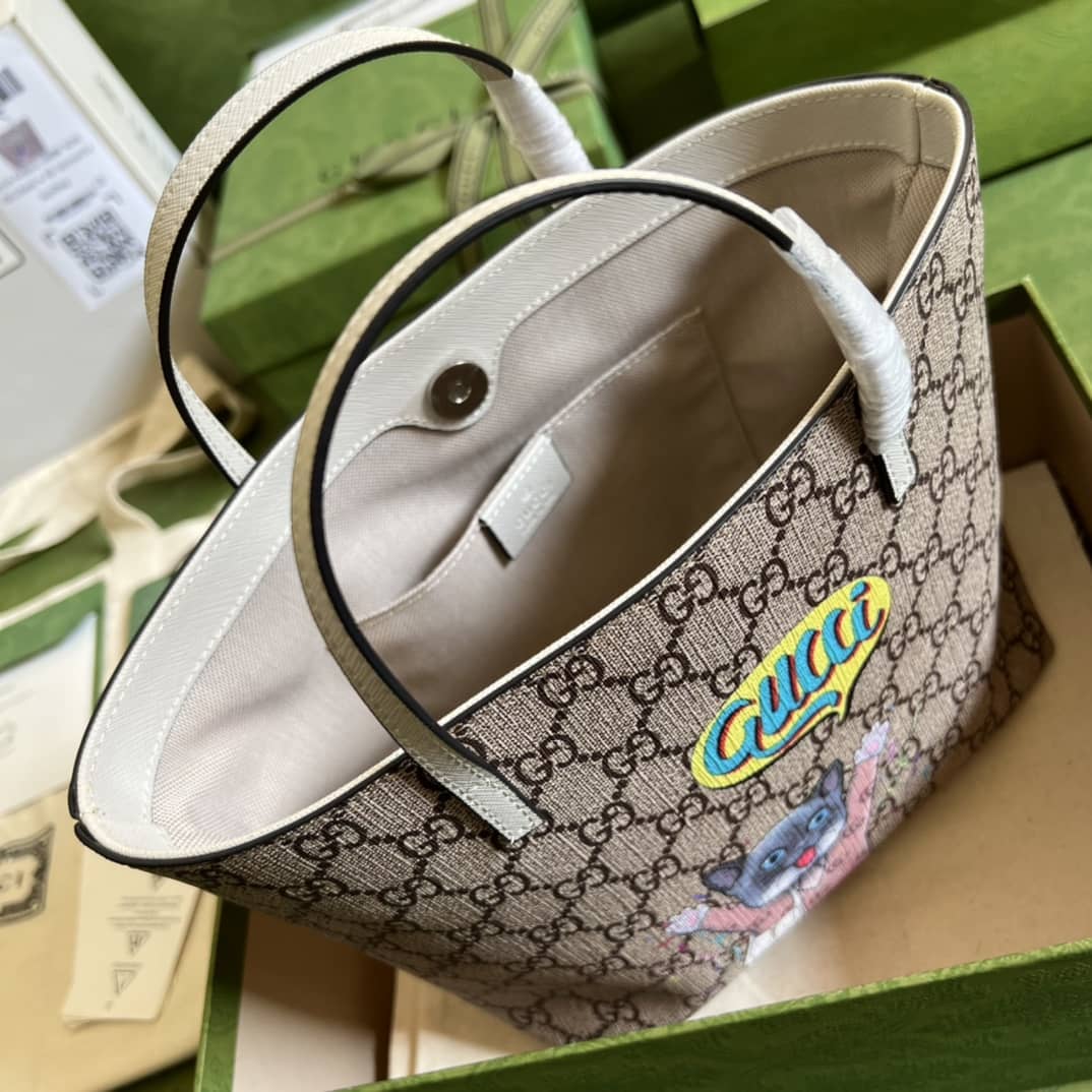Gucci Children Cat Print Tote 410812 Replica Bag - DEEPREPS