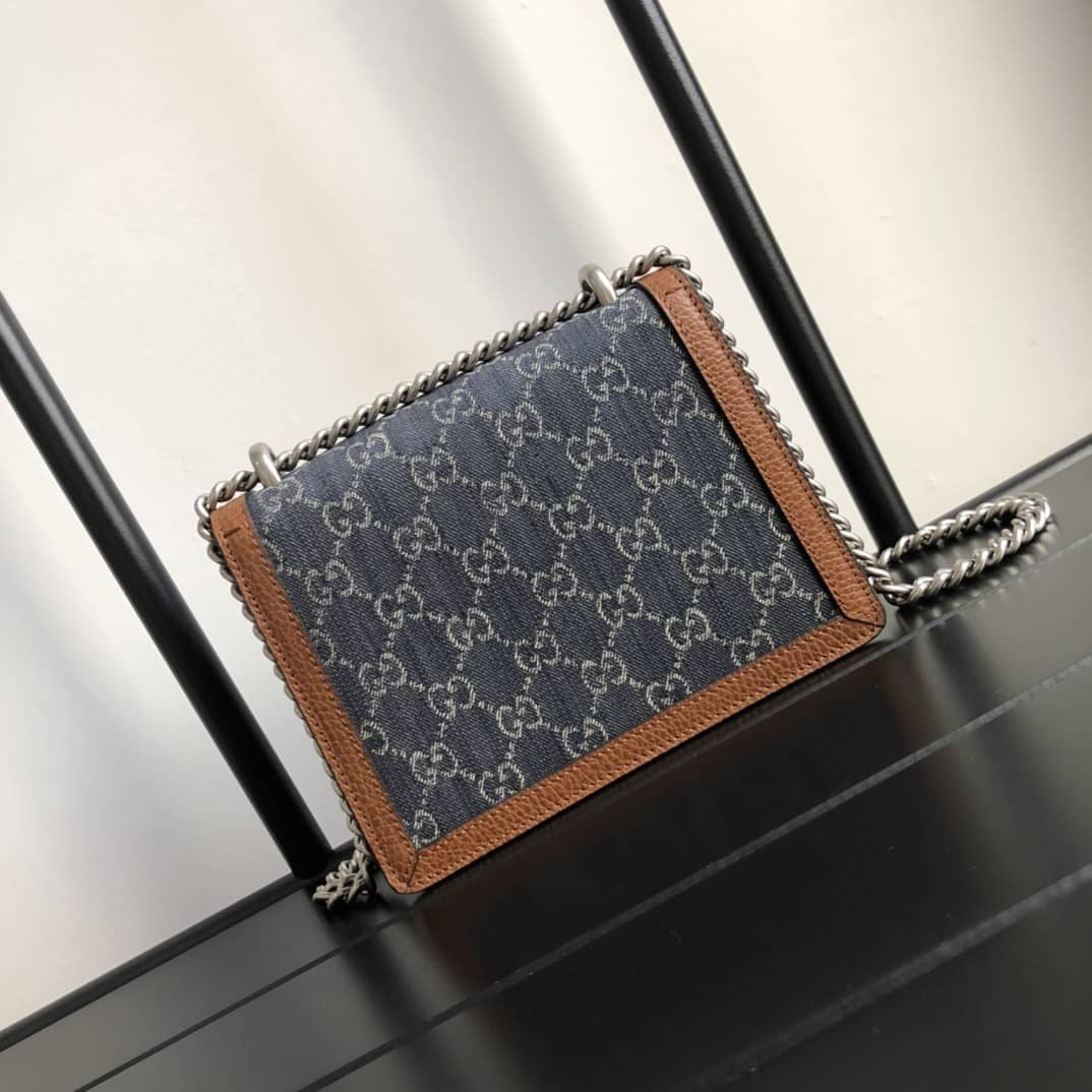Gucci GG Supreme Dionysus 2way Mini Chain Shoulder Bag Replica Blue 421970 - DEEPREPS