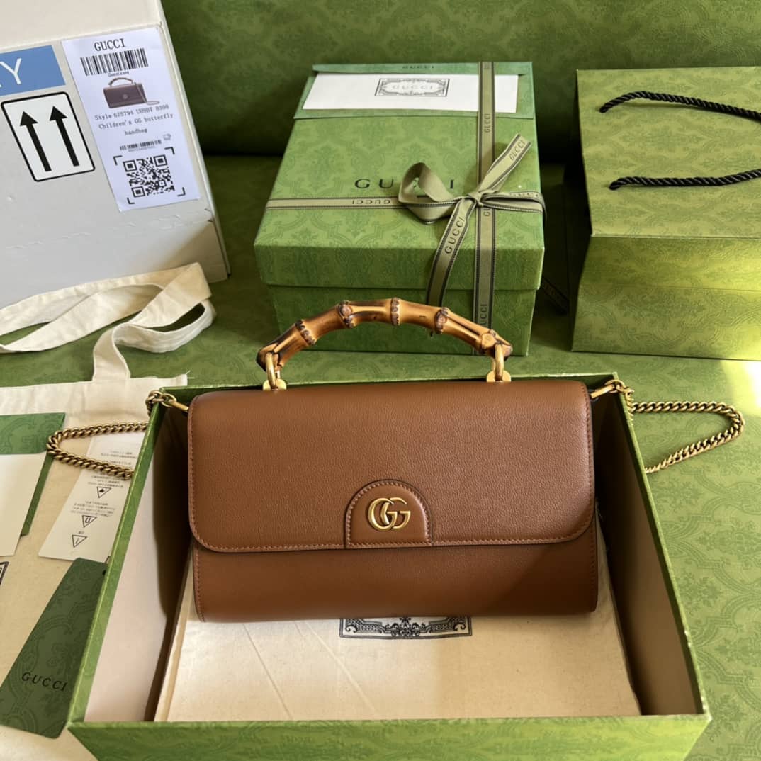 Gucci GG Large Top Handle Bag With Bamboo 675795 Replica - DEEPREPS