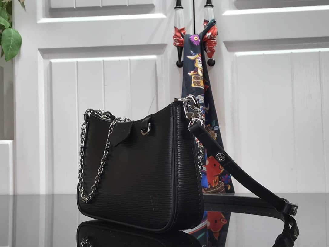 Louis Vuitton Epi Easy Pouch On Strap Replica Bag Black M80471 - DEEPREPS