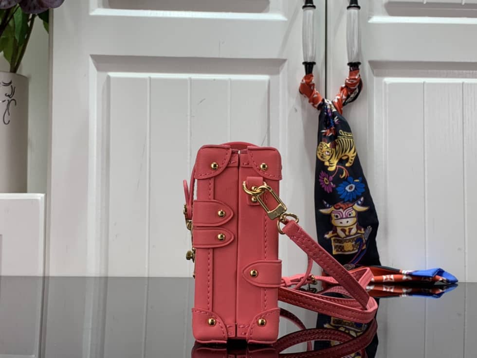 Louis Vuitton Petite Malle Flou Pink M20745 Replica Trunk Box - DEEPREPS