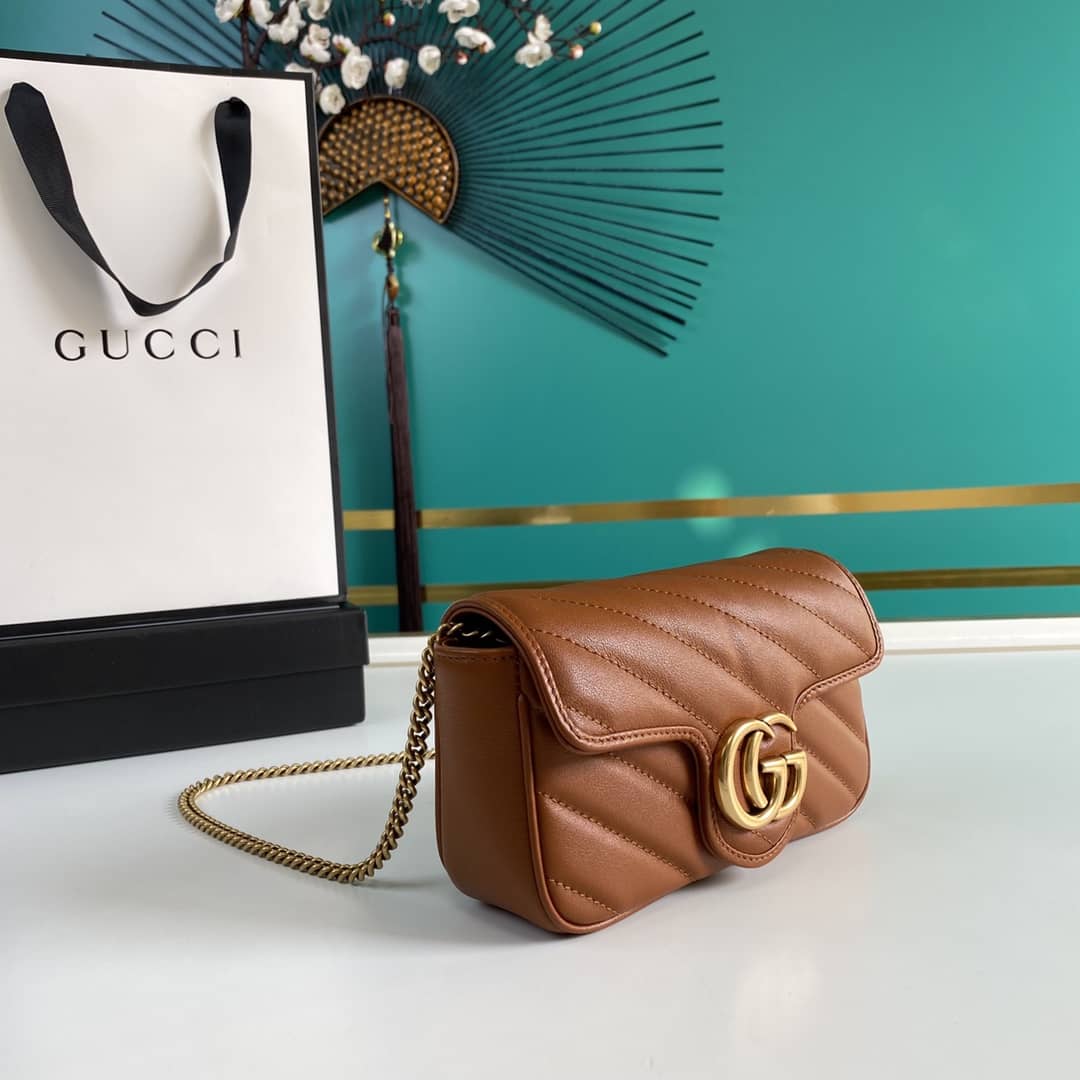 Gucci GG Marmont Matelassé Mini Crossbody Bag Replica 476433 - DEEPREPS
