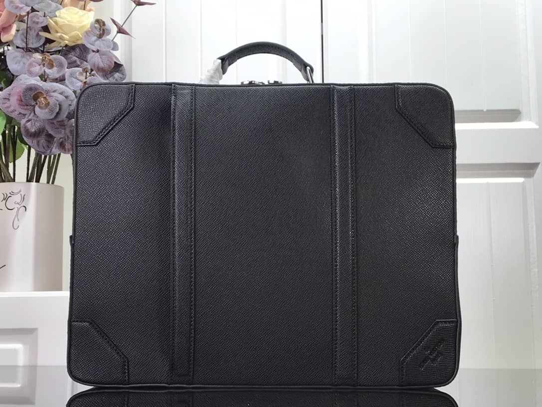 Louis Vuitton Briefcase Taiga Leather Black M30769 Replica - DEEPREPS