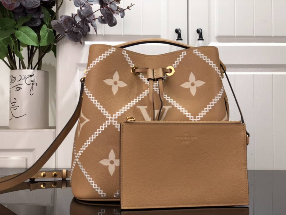 Louis Vuitton NeoNoe MM Brown M46023 Replica Bucket Bag - DEEPREPS