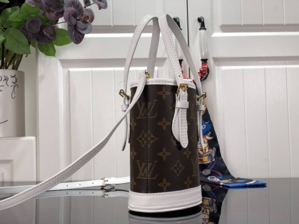 Louis Vuitton Nano Monogram Brown M81489 Replica Bucket Bag - DEEPREPS