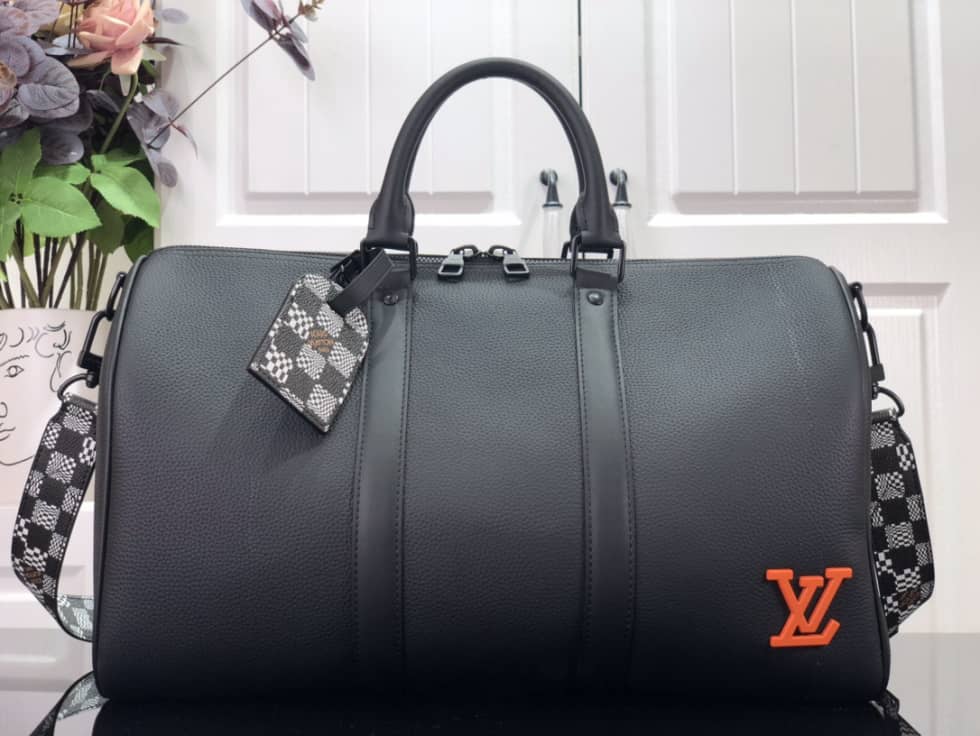 LV Duffle Bag Replica Damier Distorted Keepall Bandouliere 40 M57416 - DEEPREPS