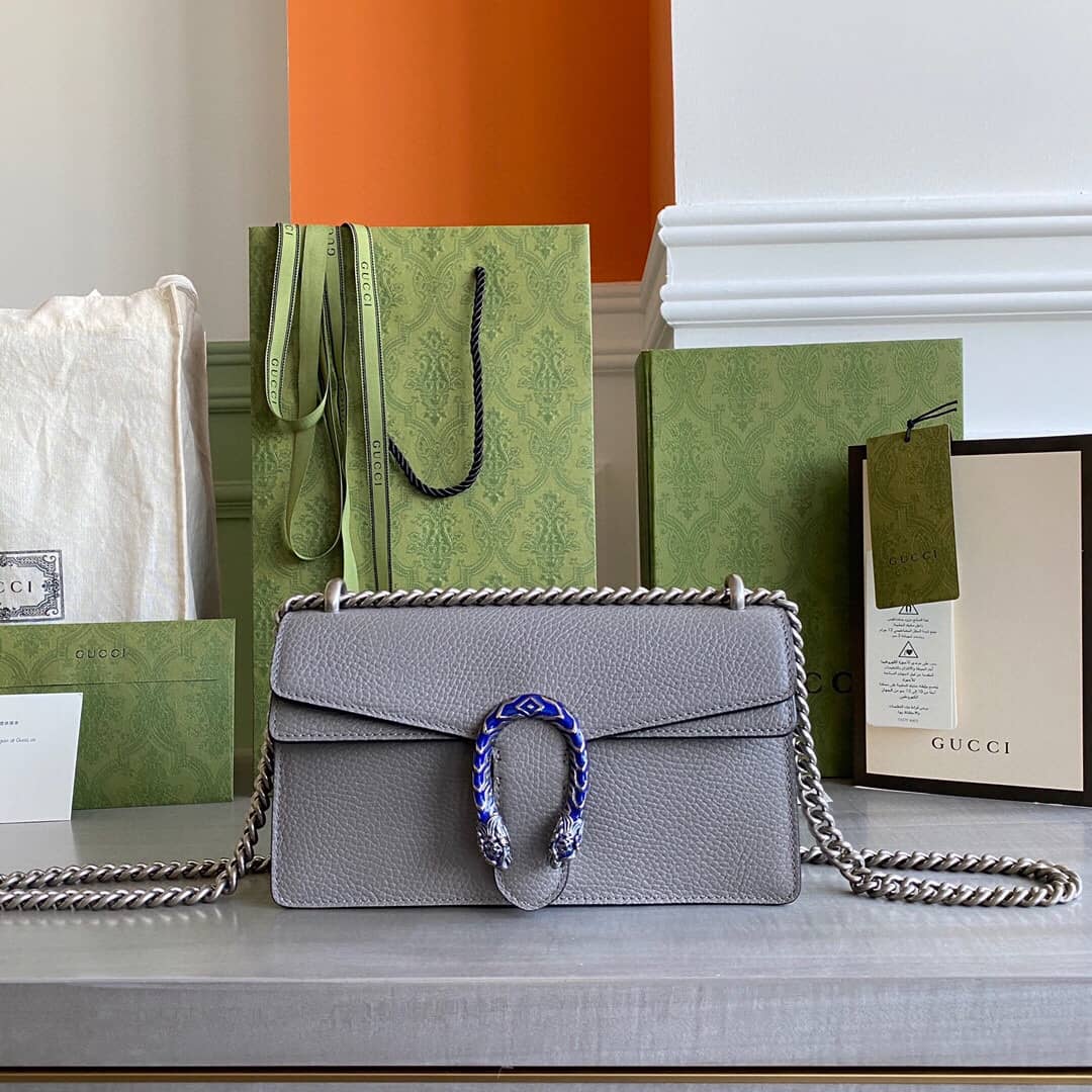 Gucci GG Dionysus Small Shoulder Bag Replica Gray 499623 - DEEPREPS