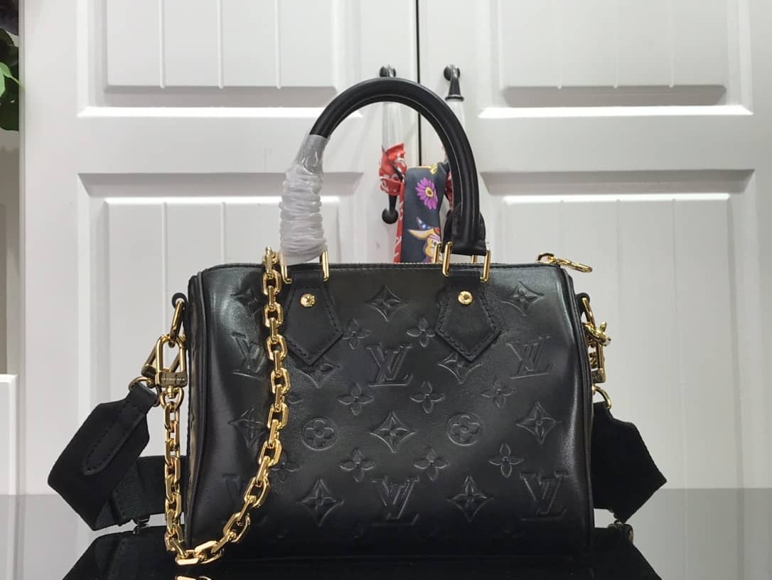 Louis Vuitton Replica Bags Speedy Bandouliere 22 Gold Chain M58631 - DEEPREPS
