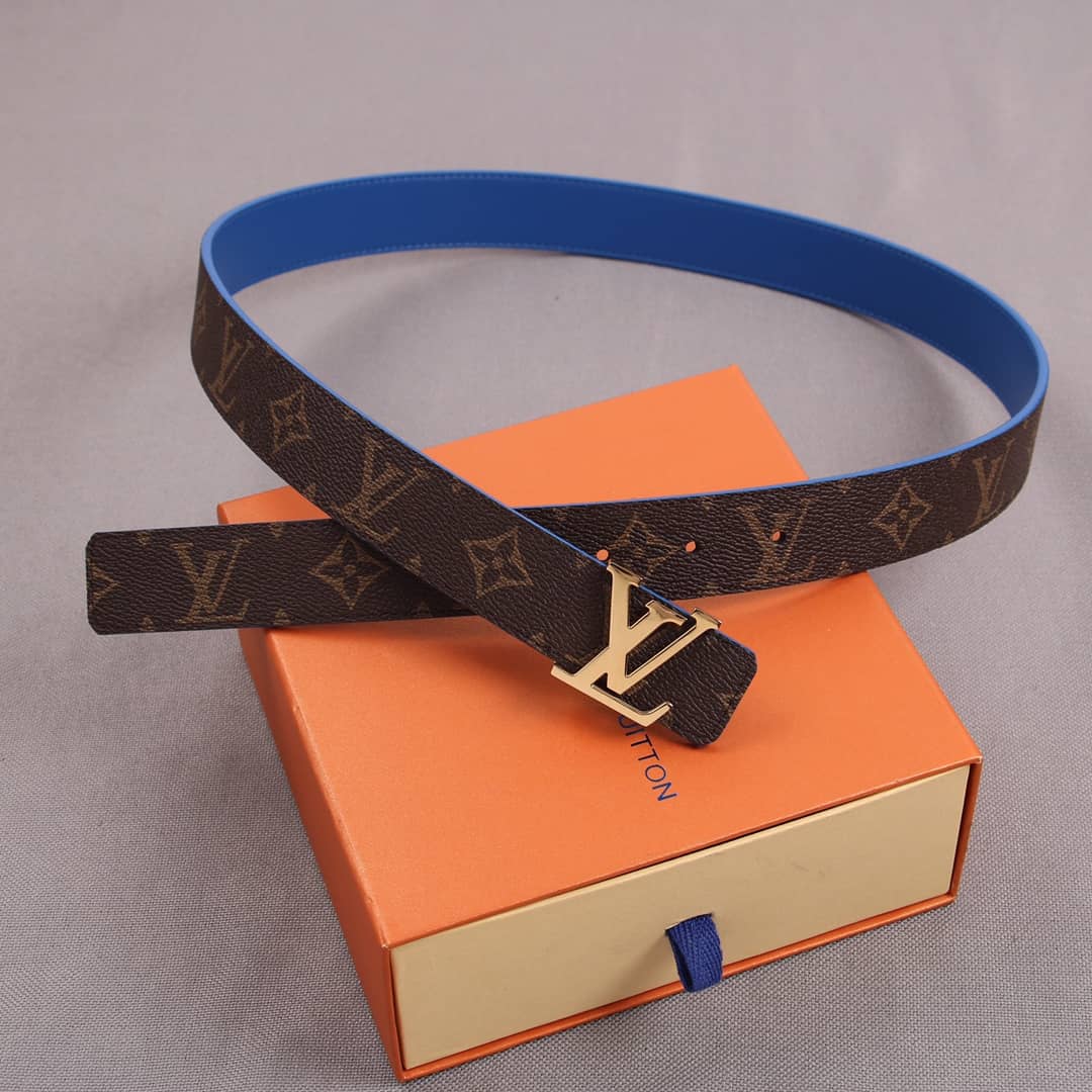 7 Star Louis Vuitton Leather Belt 30mm For Lady - DEEPREPS