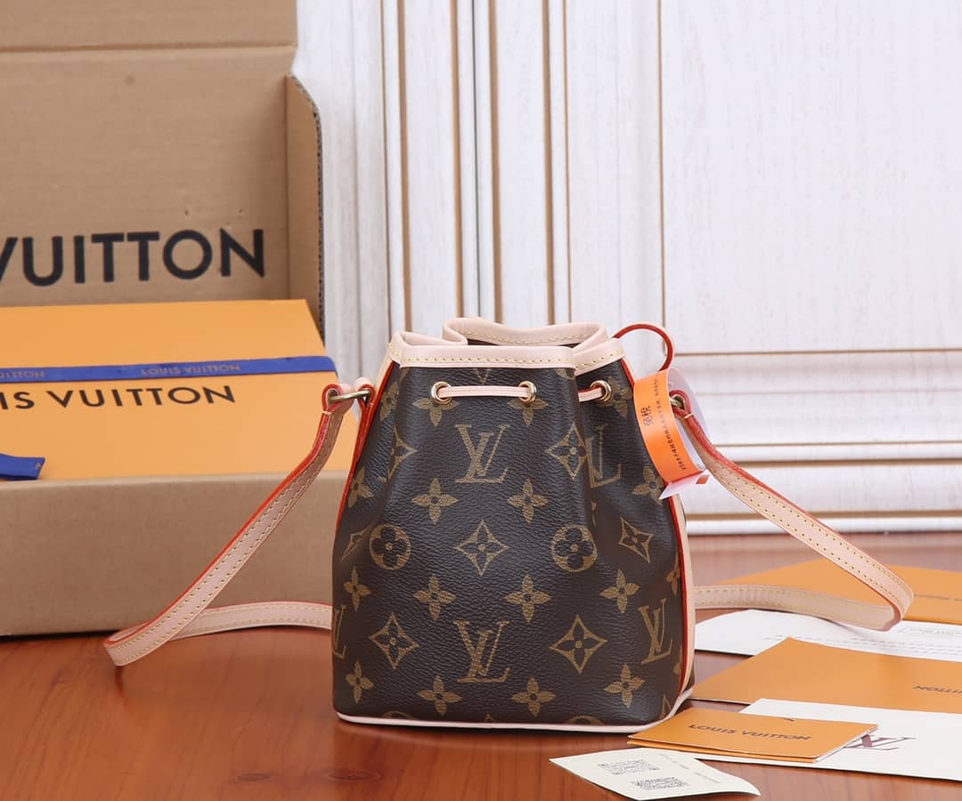 Louis Vuitton Monogram Nano Noe Drawstring Replica Shoulder Bag M41346 - DEEPREPS