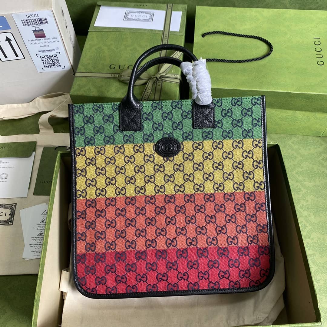 Gucci GG Marmont Multicolor Tote Replica 550763 - DEEPREPS