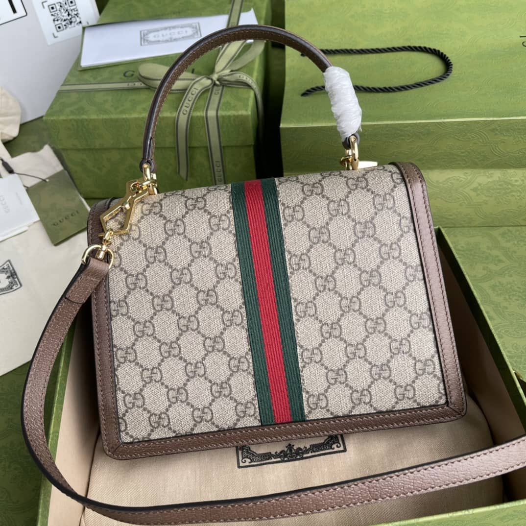 Gucci Ophidia Web Small Top Handle Bag Replica 651055 - DEEPREPS