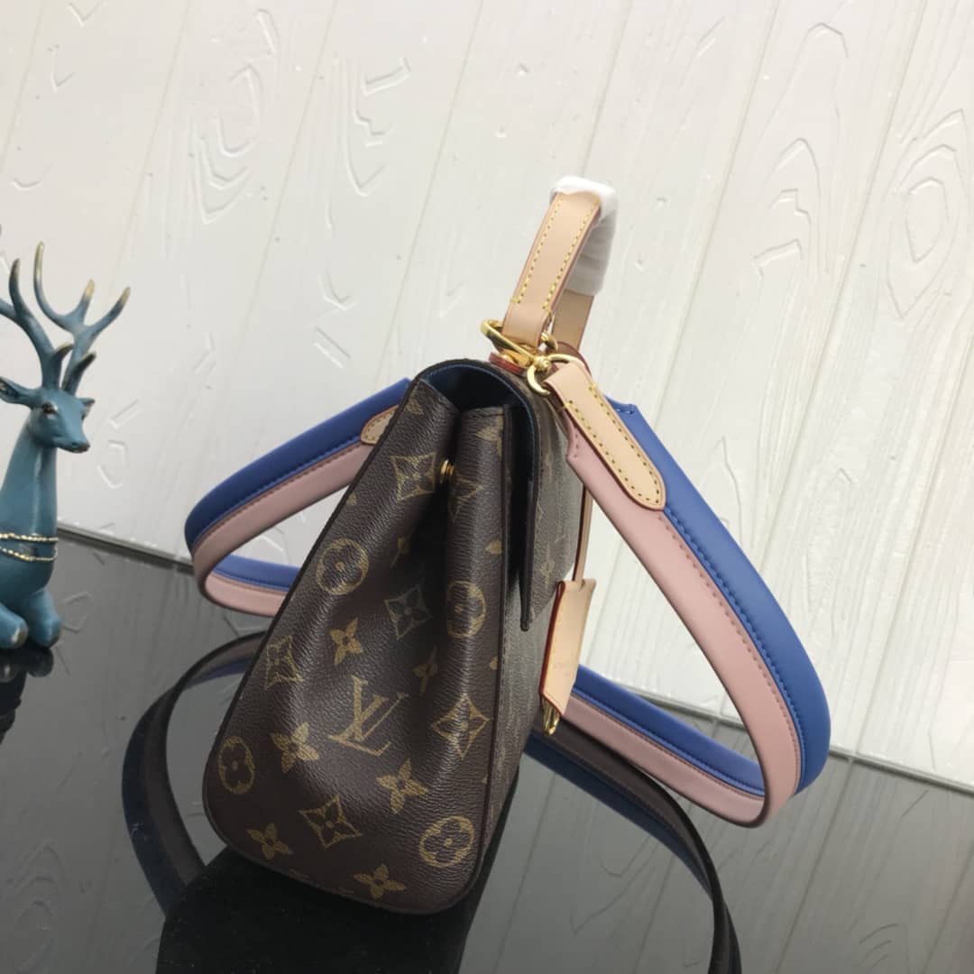 Louis Vuitton Cluny Bb Monogram Canvas Shoulder Bag Replica Blue M42738 - DEEPREPS