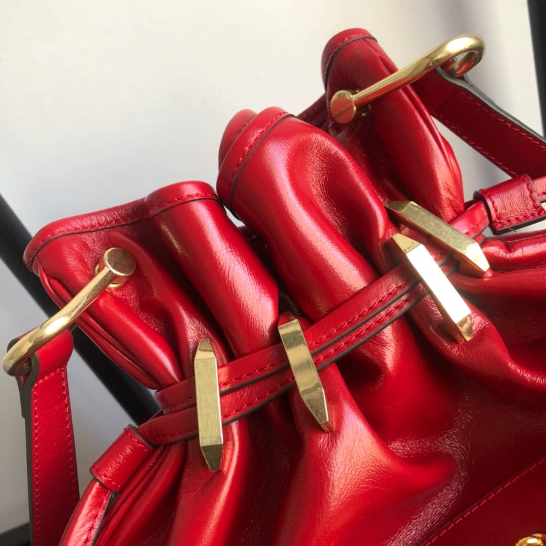 Gucci 1955 Horsebit Messenger Bag Replica Red 602089 - DEEPREPS