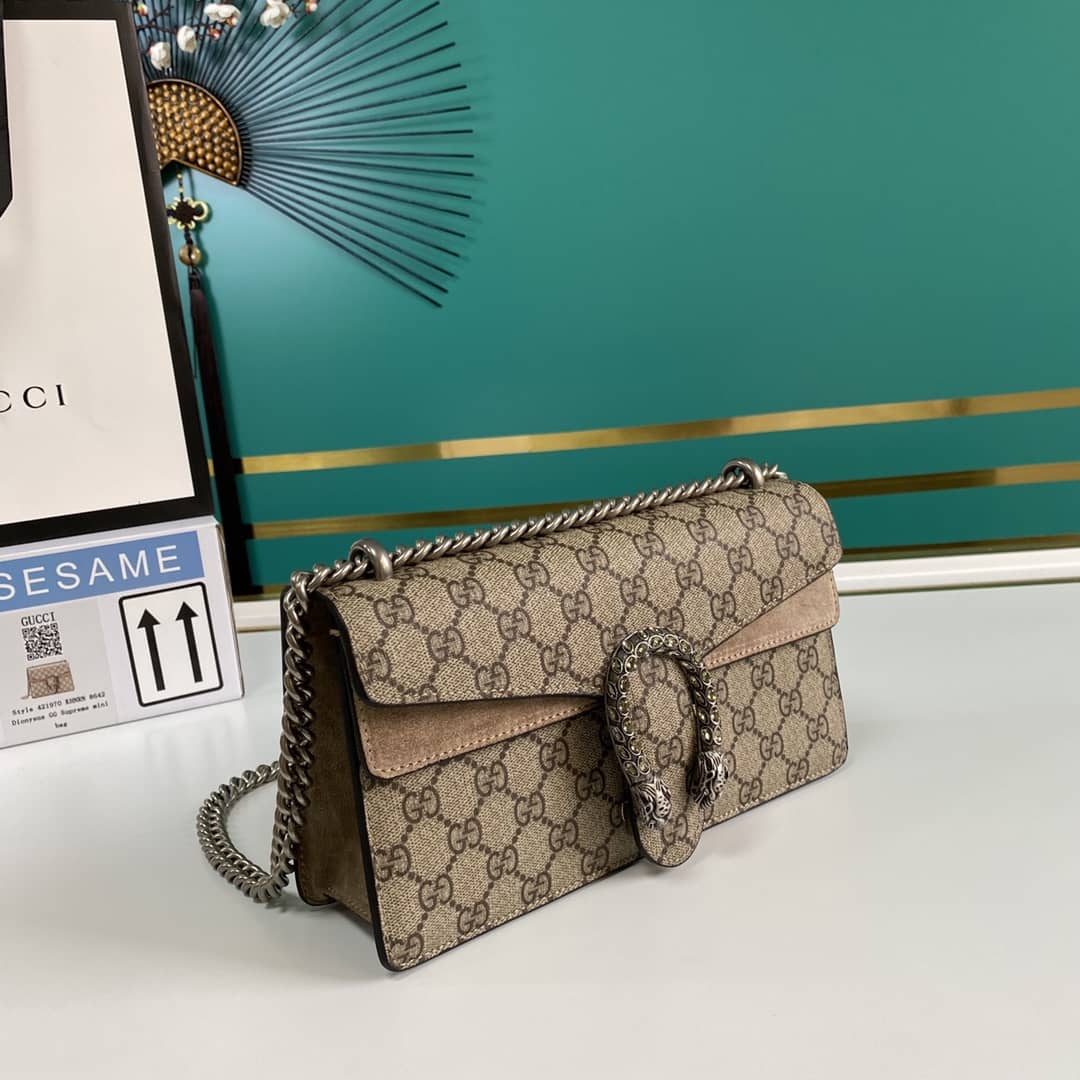 Gucci Dionysus GG Supreme Small Crossbody Bag Replica 499623 - DEEPREPS