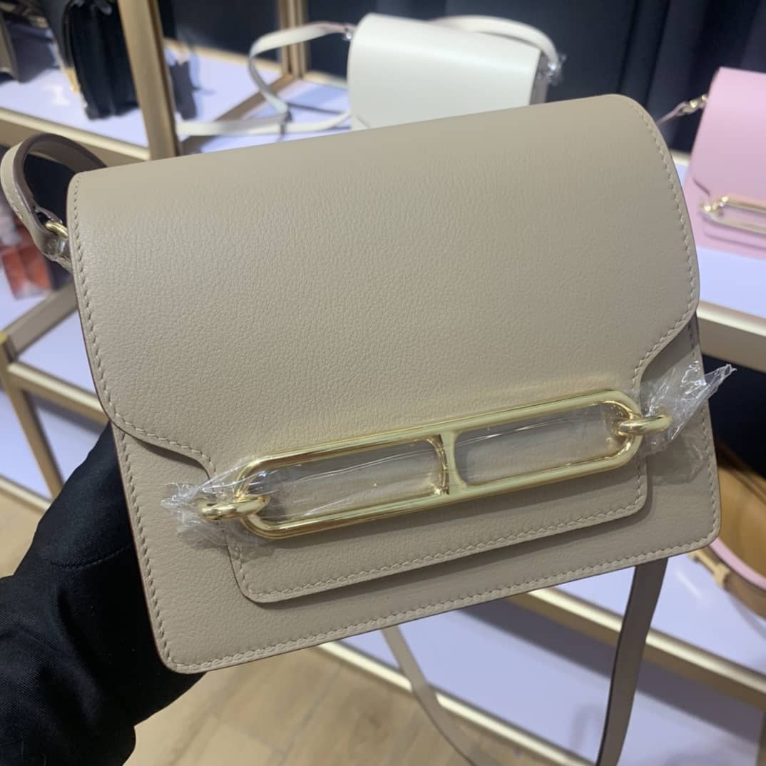 Hermes Roulis Mini Sac Evercolor Calfskin Leather Crossbody Bag - DEEPREPS