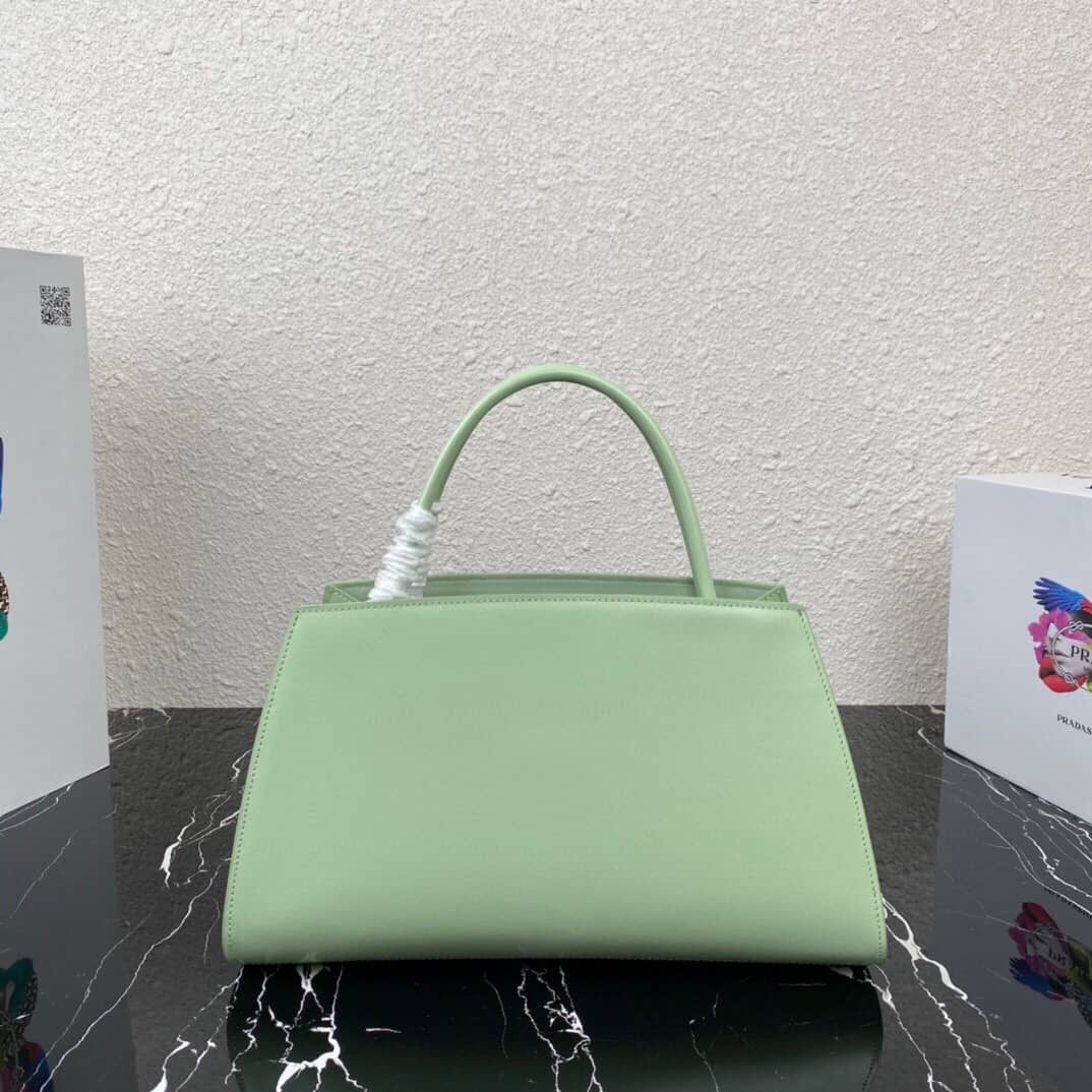 Prada Small Brushed Leather Replica Tote - DEEPREPS