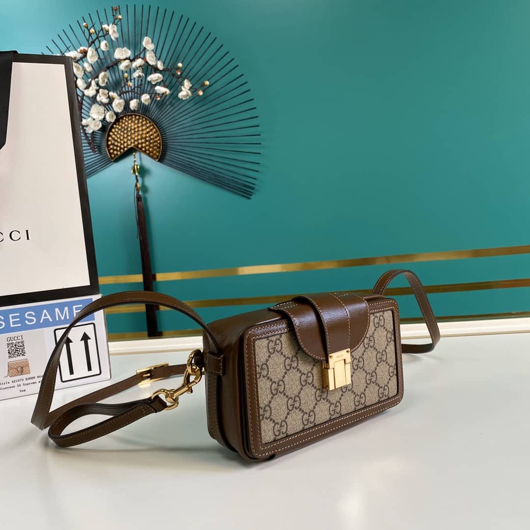 Gucci GG Mini Bag With Clasp Closure Replica 614368 - DEEPREPS