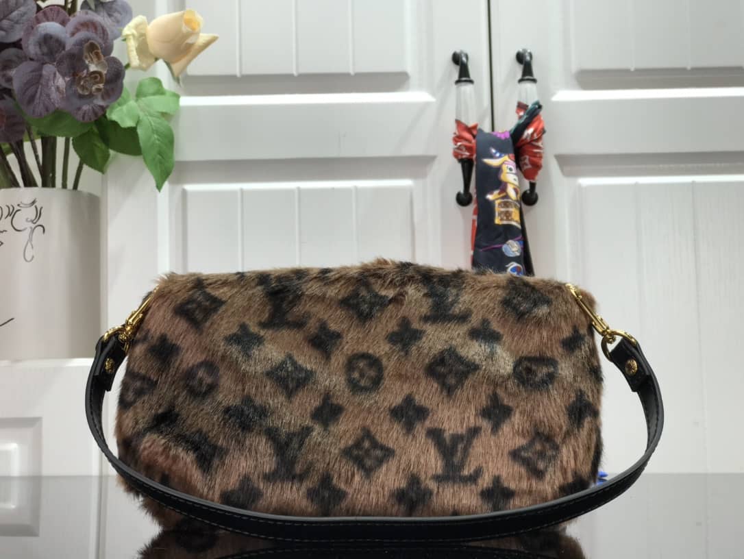 Louis Vuitton Mink Monogram Vision Milla MM Pochette - DEEPREPS