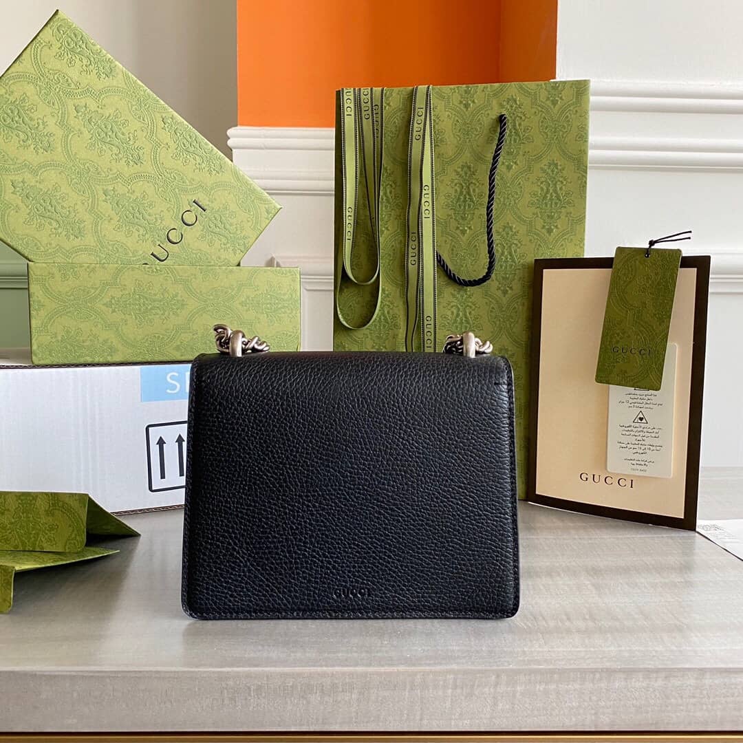 Gucci GG Supreme Dionysus 2way Mini Chain Shoulder Bag Replica Black 421970 - DEEPREPS