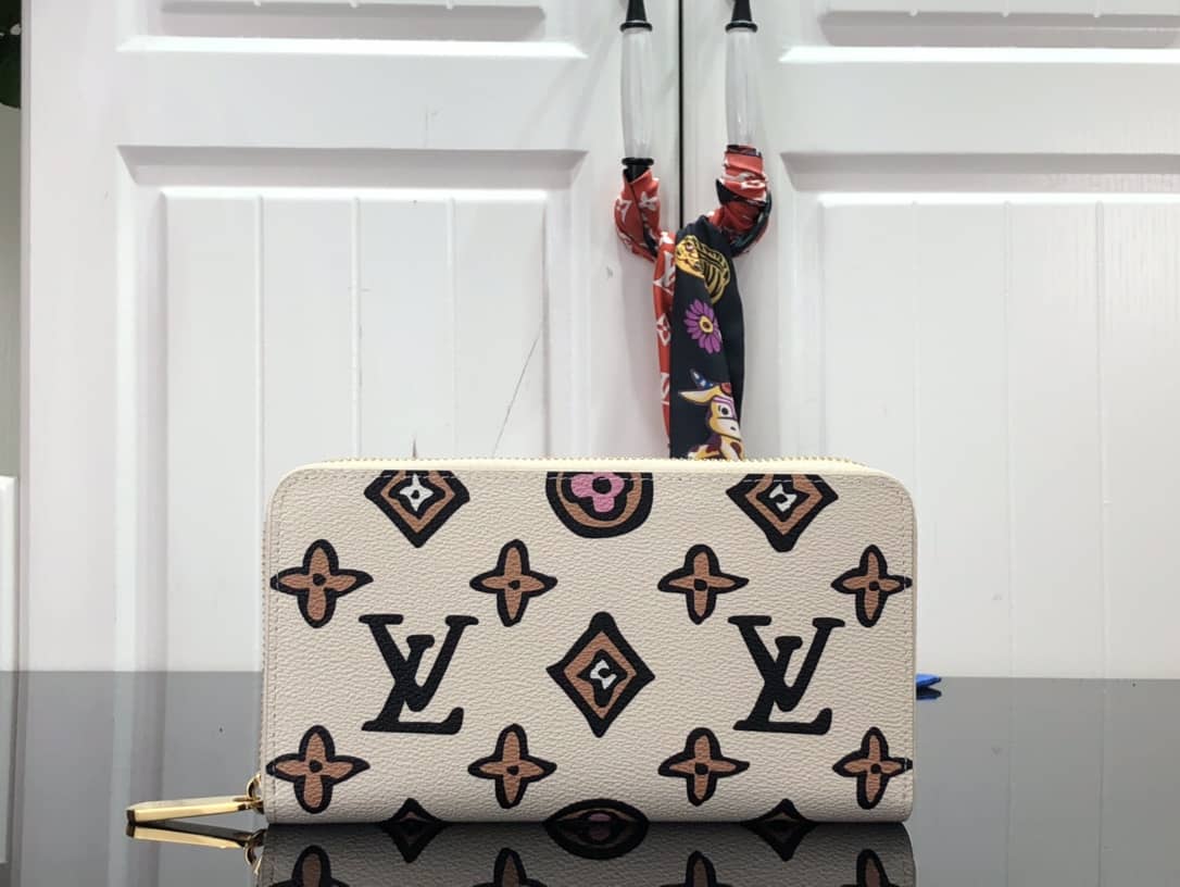 Louis Vuitton Around Monogram Zippy Wallet Replica White M80683 - DEEPREPS