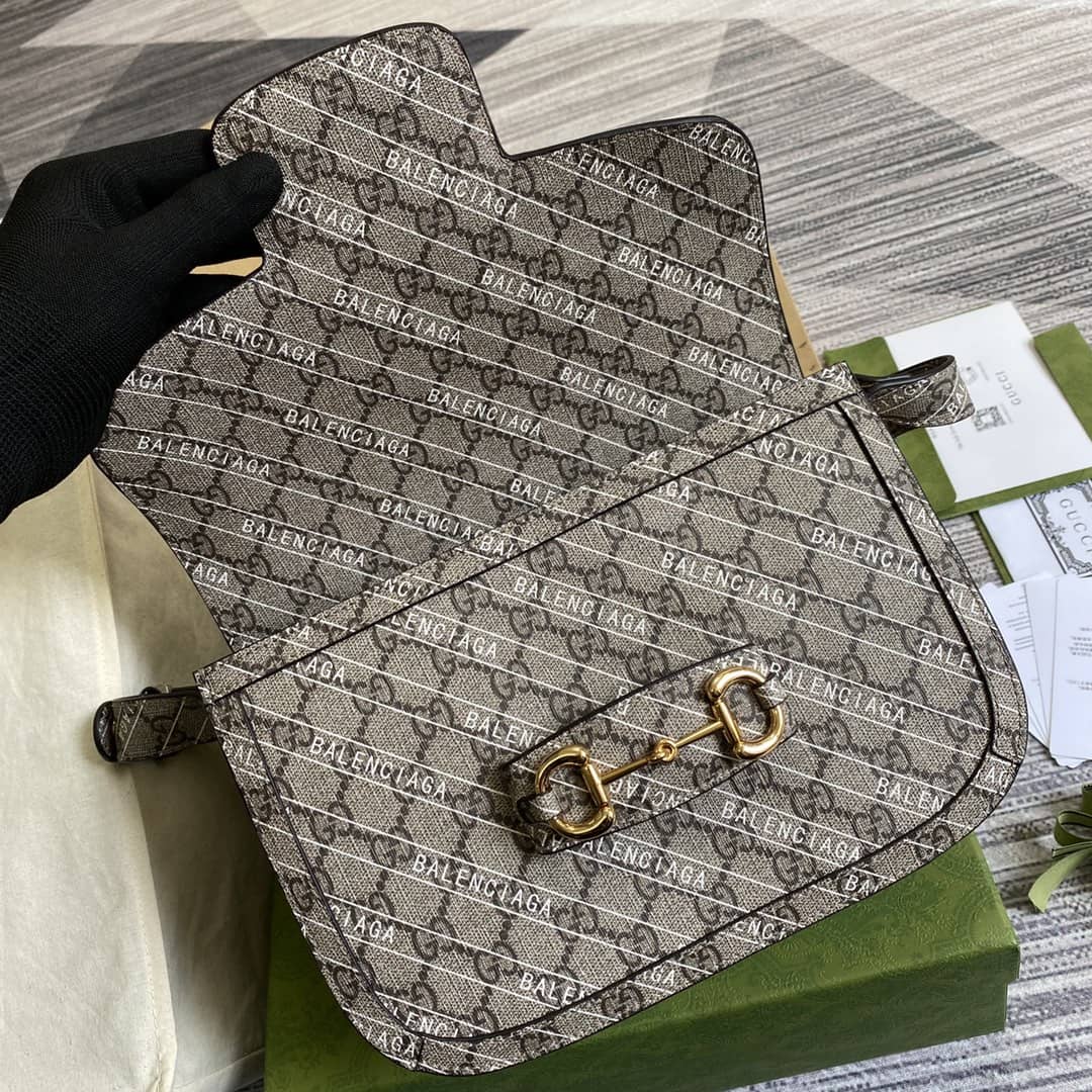 Gucci 1955 Horsebit Supreme Shoulder Bag Replica 602204 - DEEPREPS