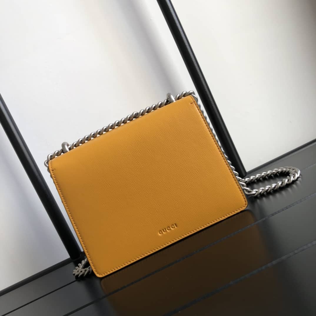 Gucci Dionysus Dupe GG Supreme Dionysus 2way Mini Chain Shoulder Bag Replica White Yellow 421970 - DEEPREPS