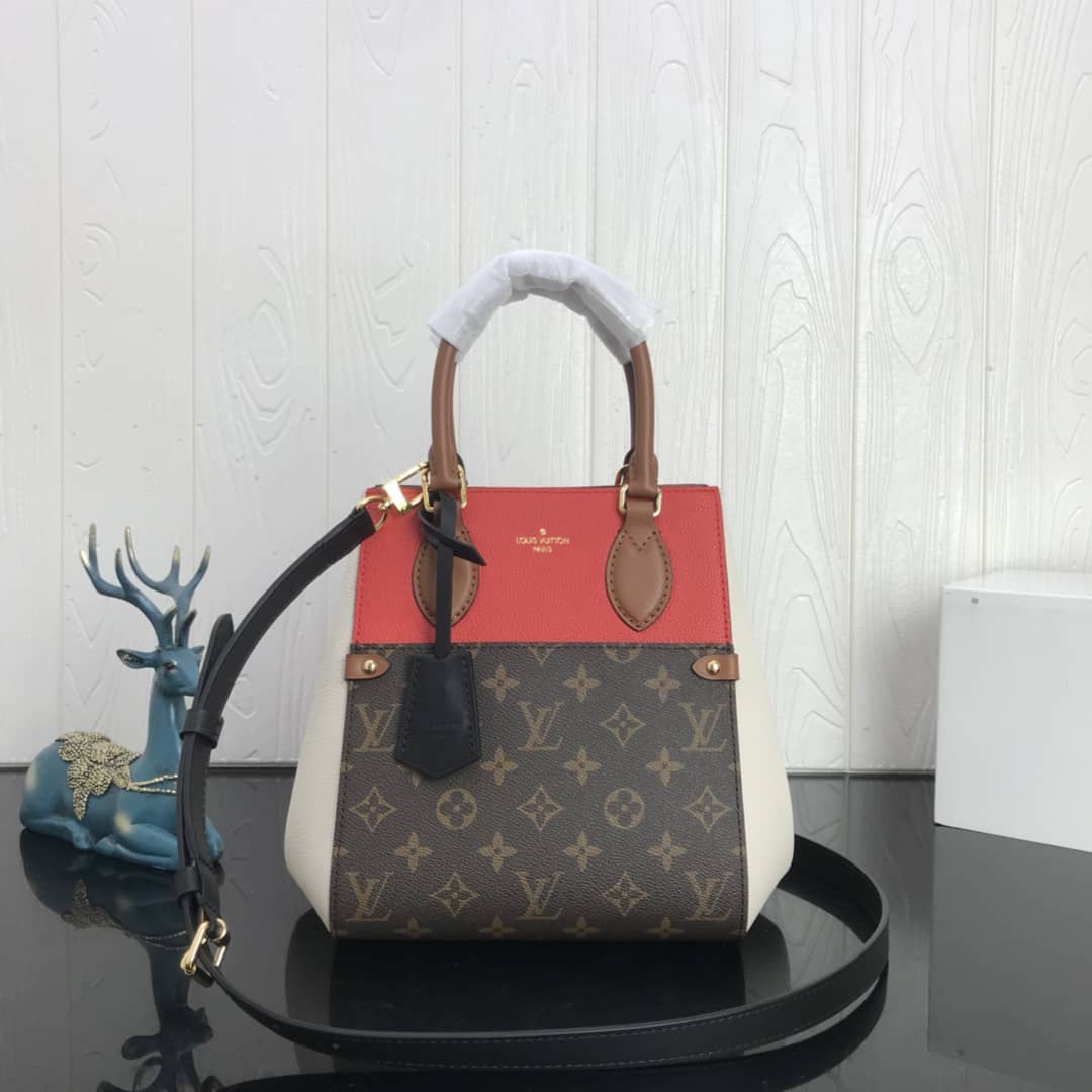 Louis Vuitton Monogram Canvas Fold PM Tote Replica Red M45389 - DEEPREPS