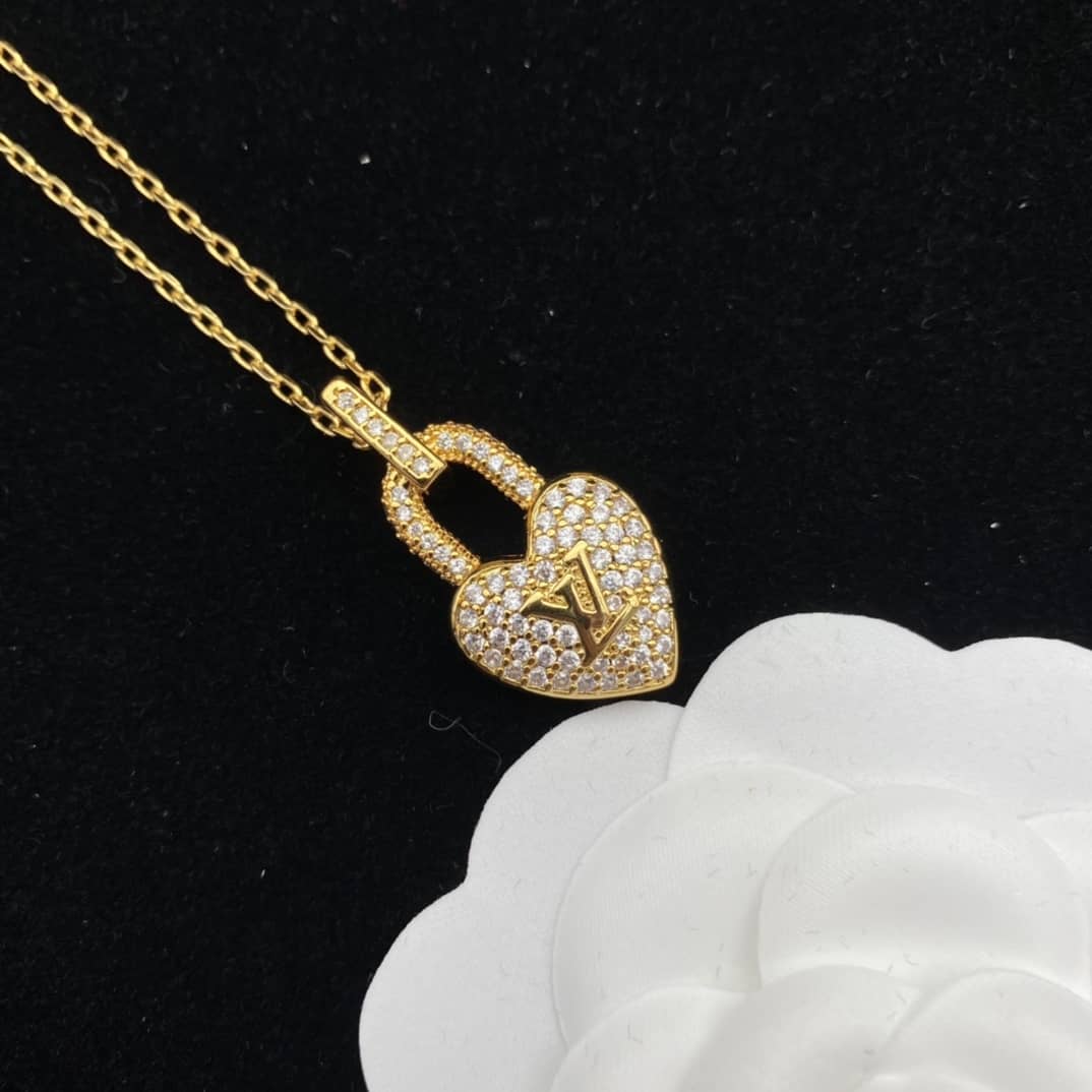 Knockoff Louis vuitton Logo Necklace - DEEPREPS