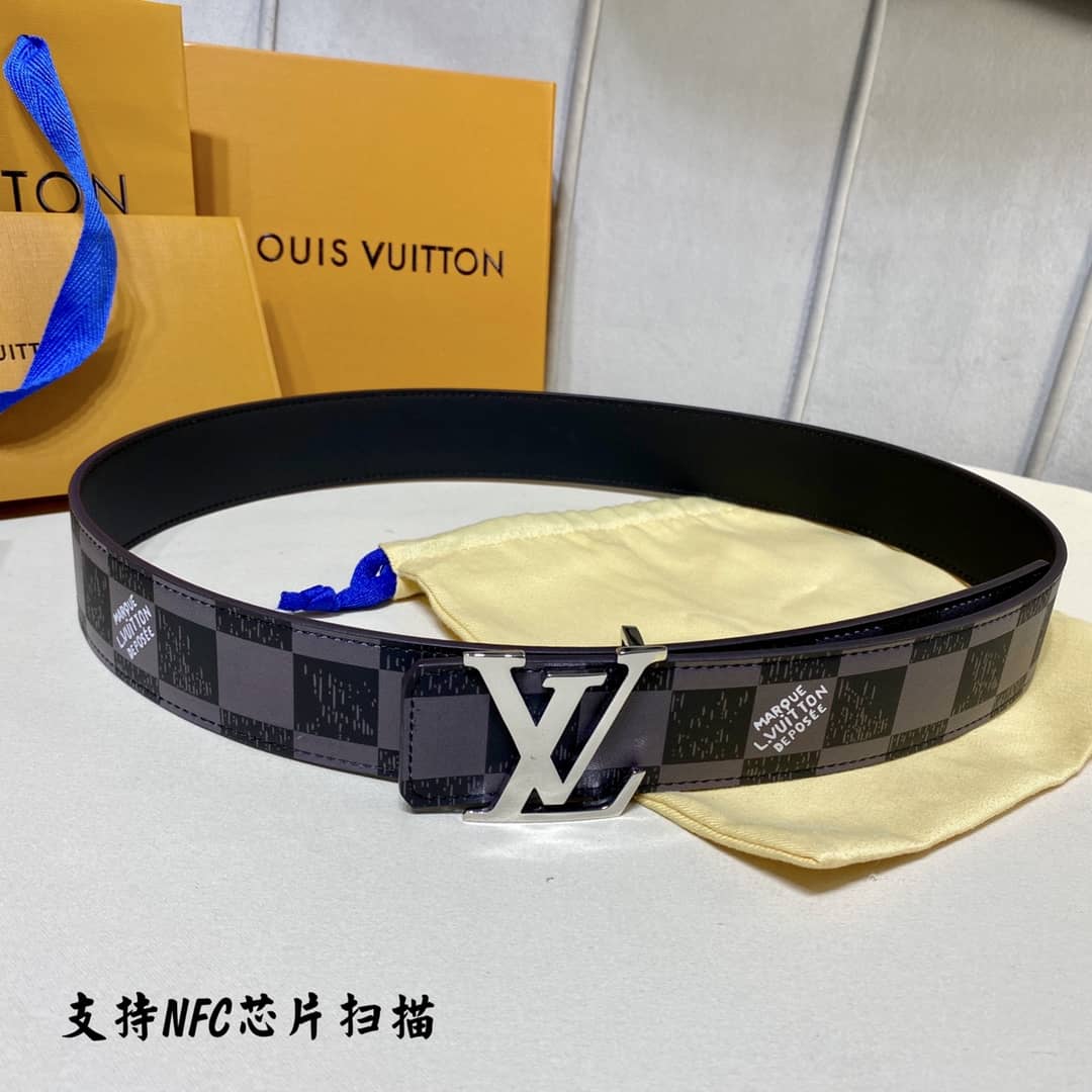 7 Star Louis Vuitton Leather Belt 40mm - DEEPREPS