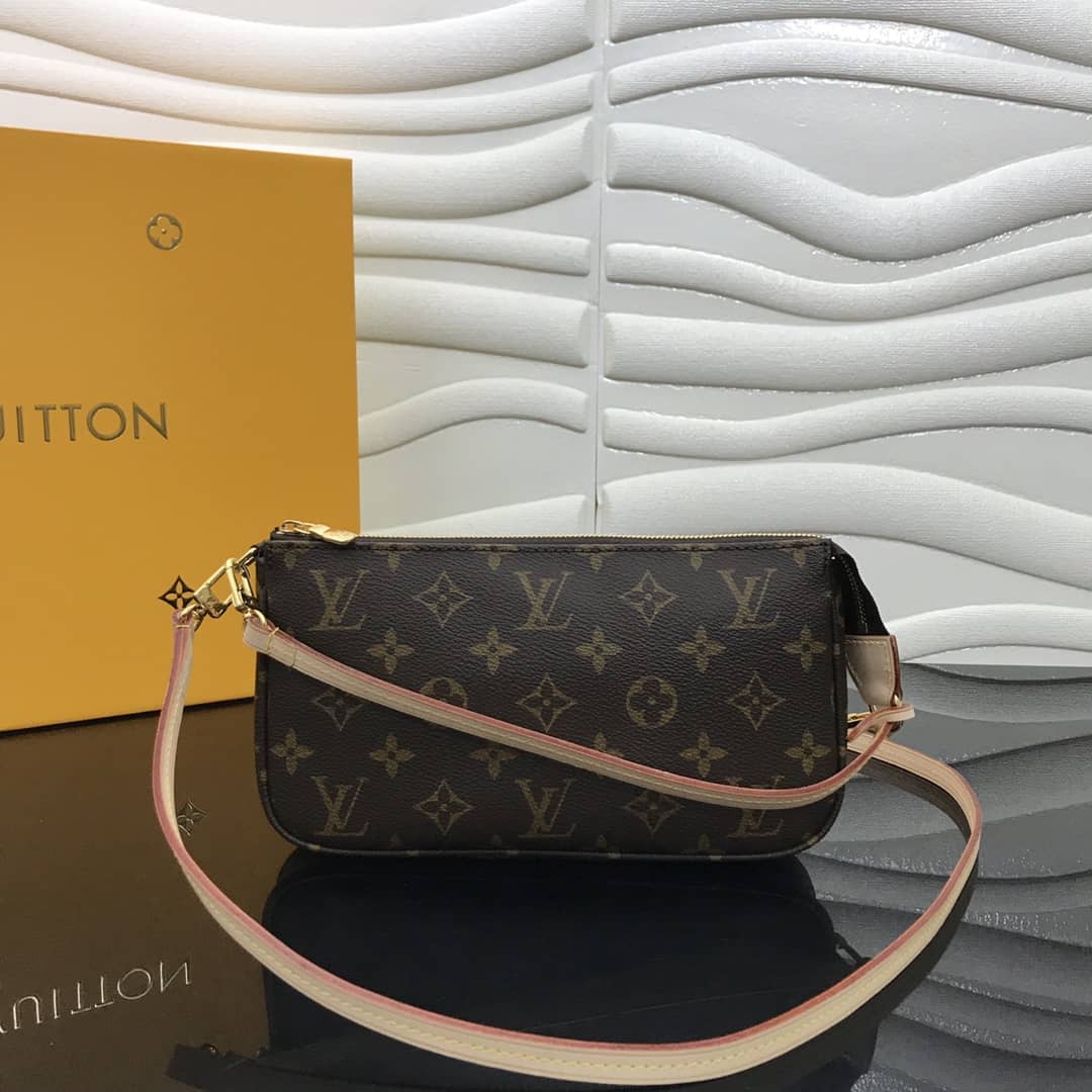 Louis Vuitton Replica Pochette Accessoires Canvas Brown M40712 - DEEPREPS