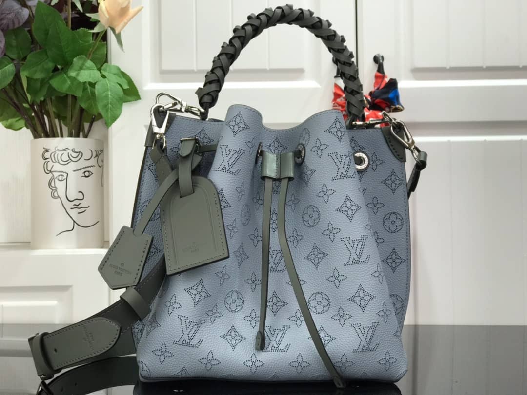 Louis Vuitton Mahina Muria Replica Handbag Blue Gray M55801 - DEEPREPS