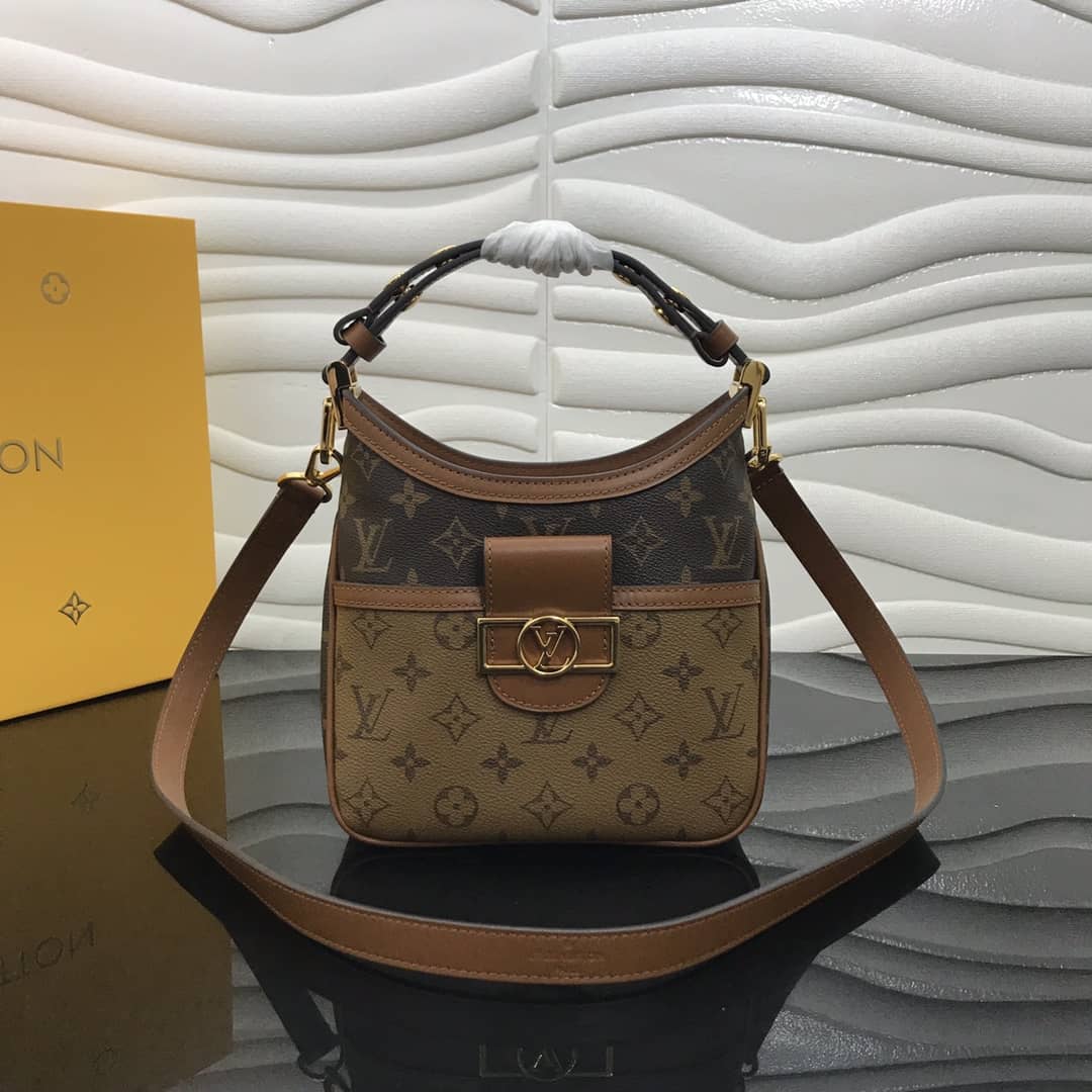 Louis Vuitton Monogram Dauphine MM Replica Hobo M45195 - DEEPREPS