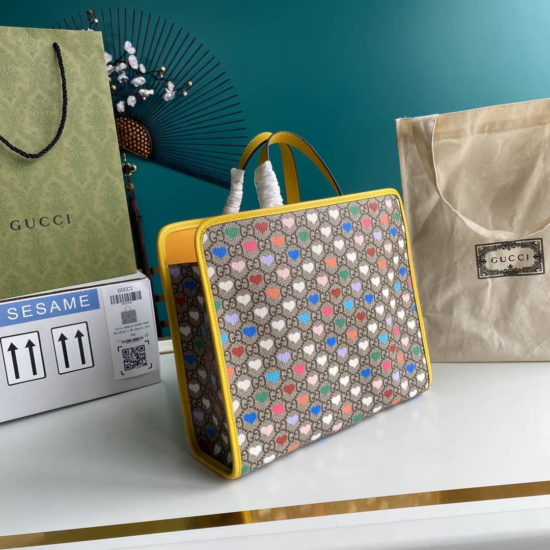 Gucci GG Printed Multicolor Kids Girl Tote Replica 605614 - DEEPREPS