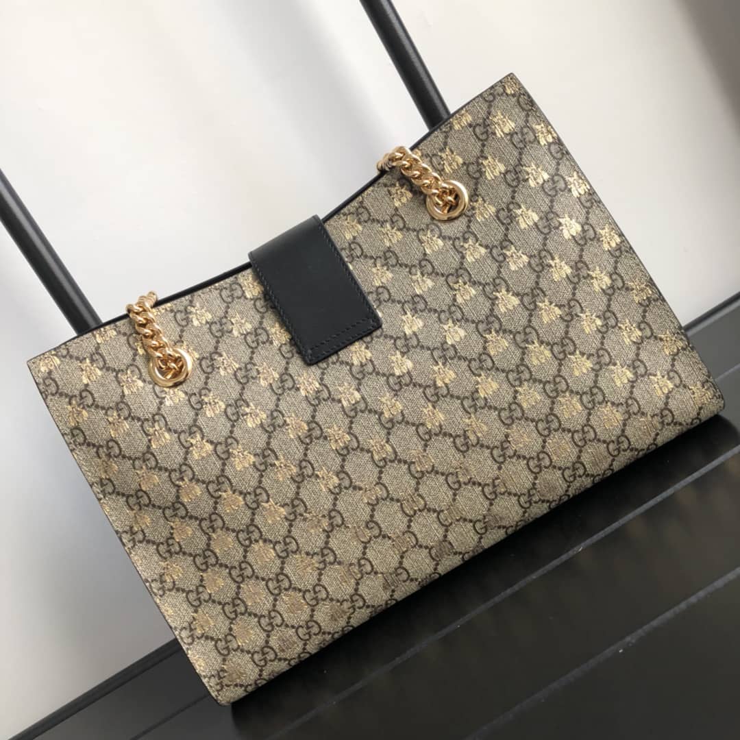 Gucci Padlock Medium GG Supreme Shoulder Bag Replica Brown 479197 - DEEPREPS