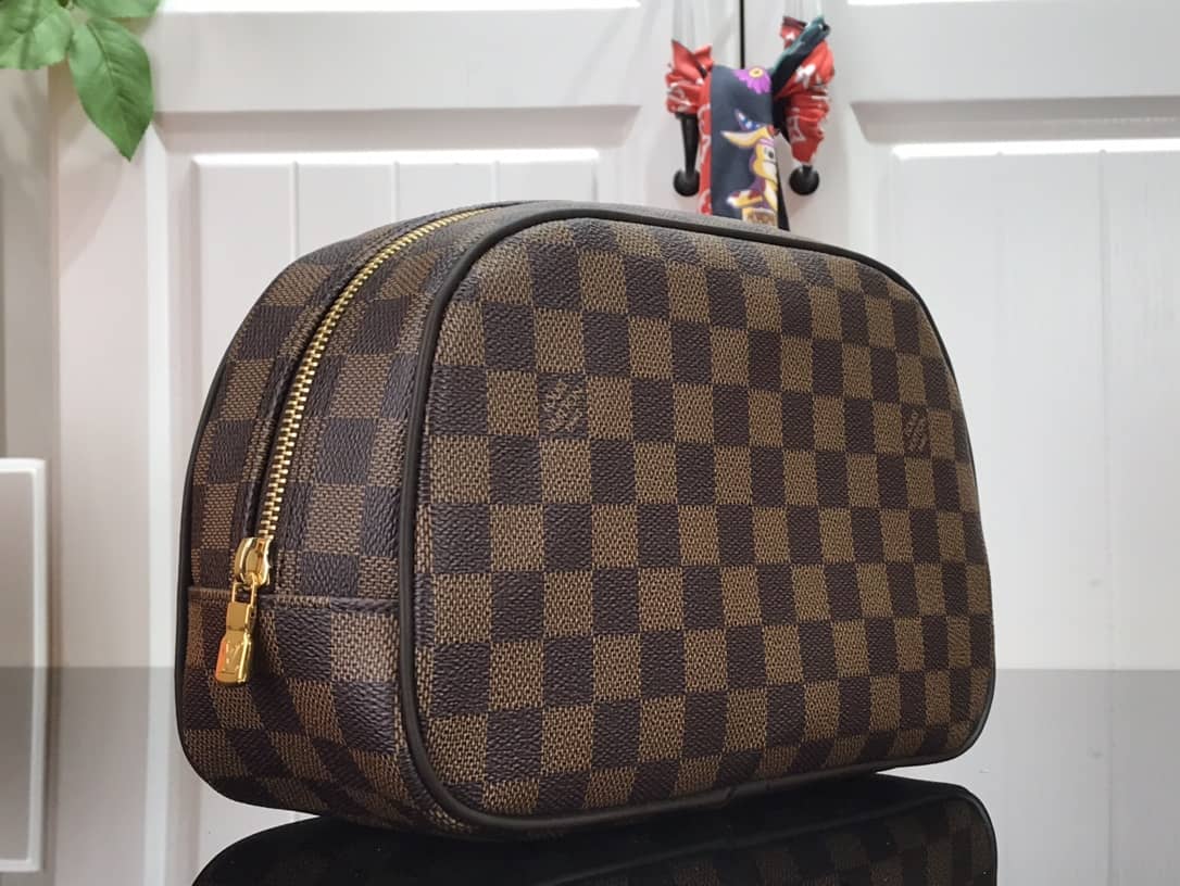 Louis Vuitton Damier Ebene Toiletry Bag Replica M47527 - DEEPREPS