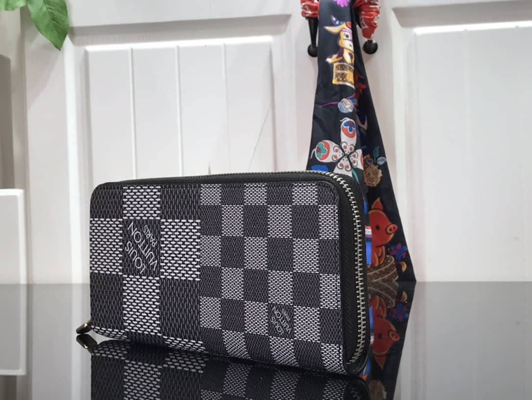 Louis Vuitton Wallet Replica Vertical Damier Infini Leather ZippyN60442 - DEEPREPS