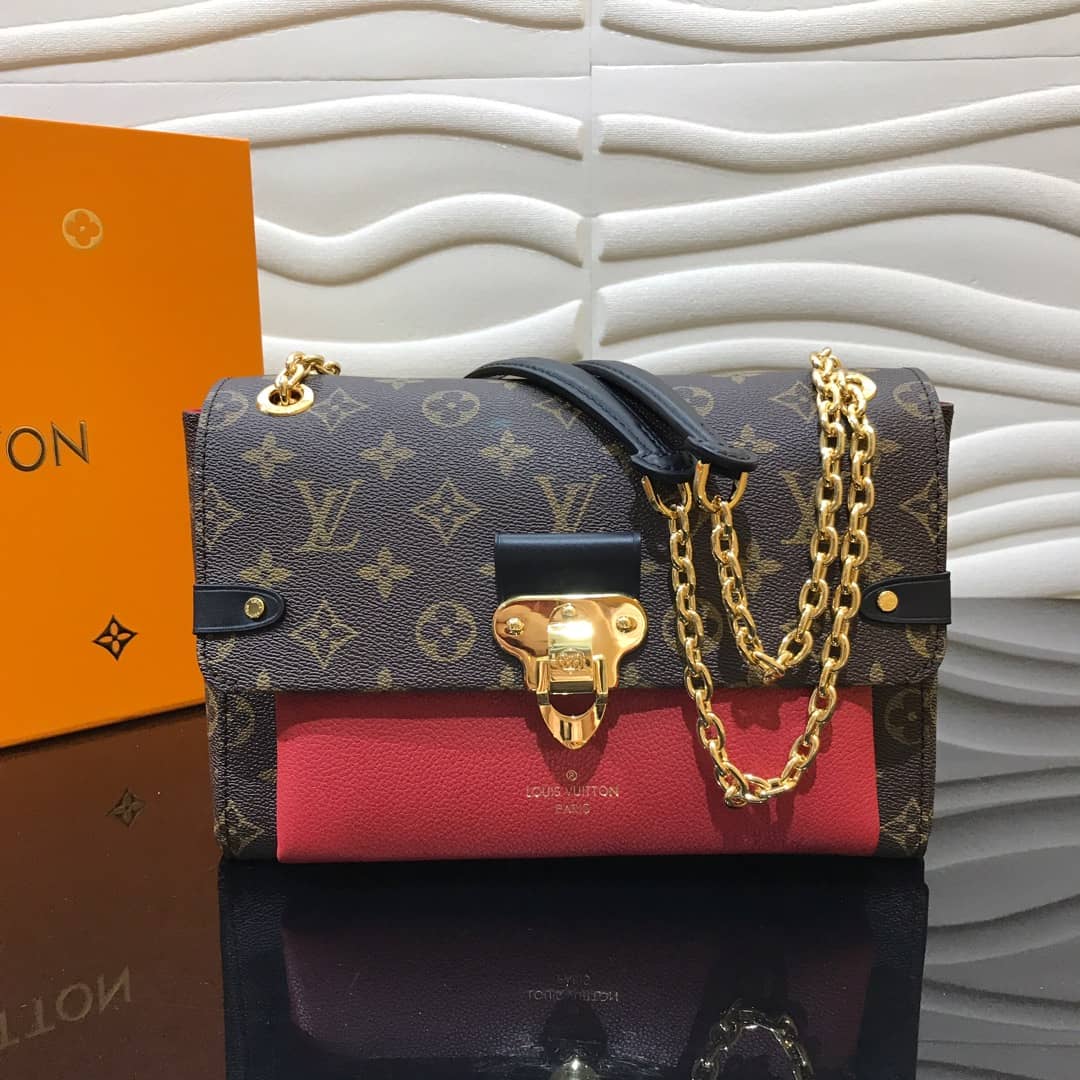 Louis Vuitton Vavin PM Monogram Canvas Replica Bag Red - DEEPREPS
