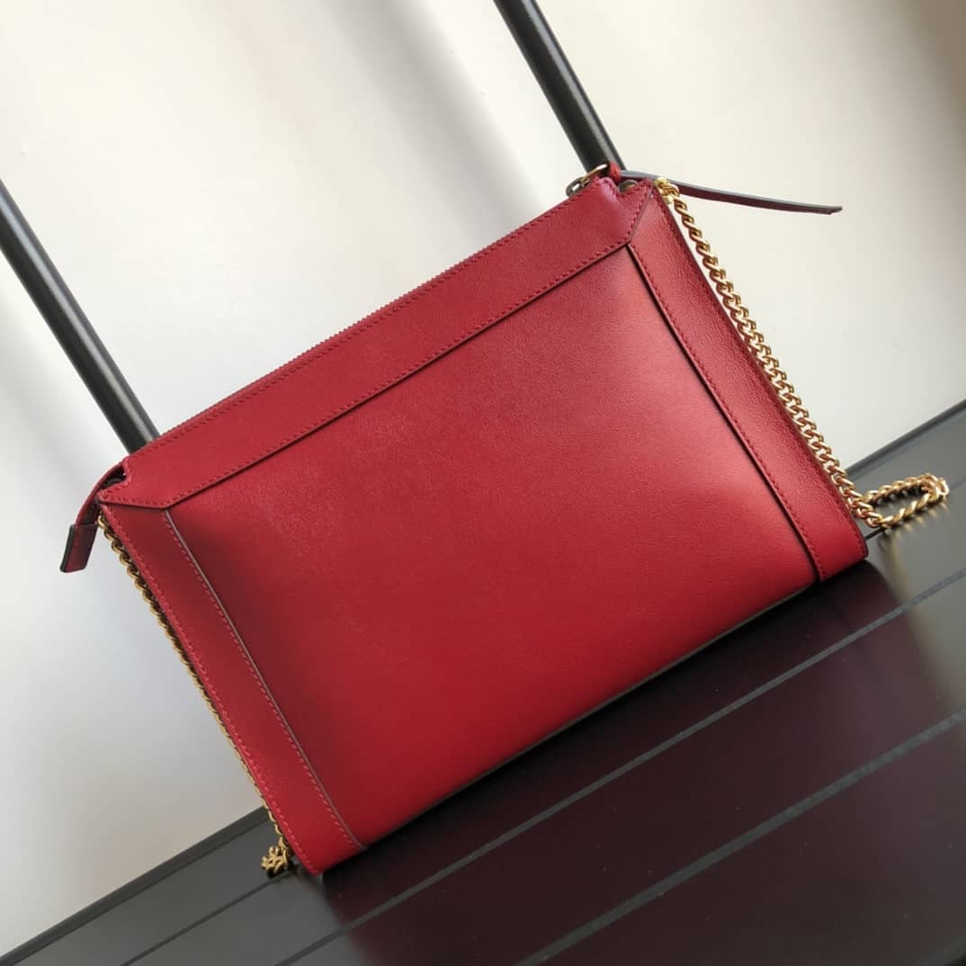 Gucci Small Shoulder Bag With Double G Replica Red 648999 - DEEPREPS