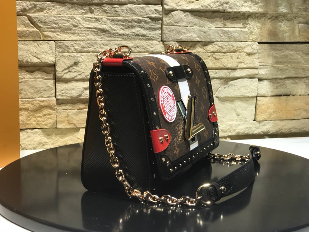 Louis Vuitton Twist MM Bag Black M50296 Replica - DEEPREPS