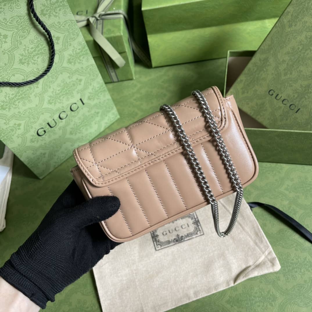 Gucci GG Marmont Matelassé Mini Crossbody Bag Replica 476433 - DEEPREPS