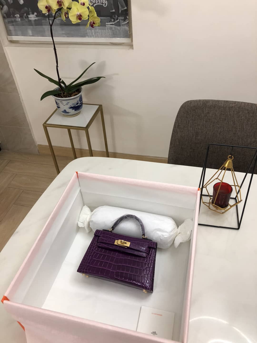 Hermes Kelly Dupe Mini 19CM Crocodile Shiny Replica Bag - DEEPREPS