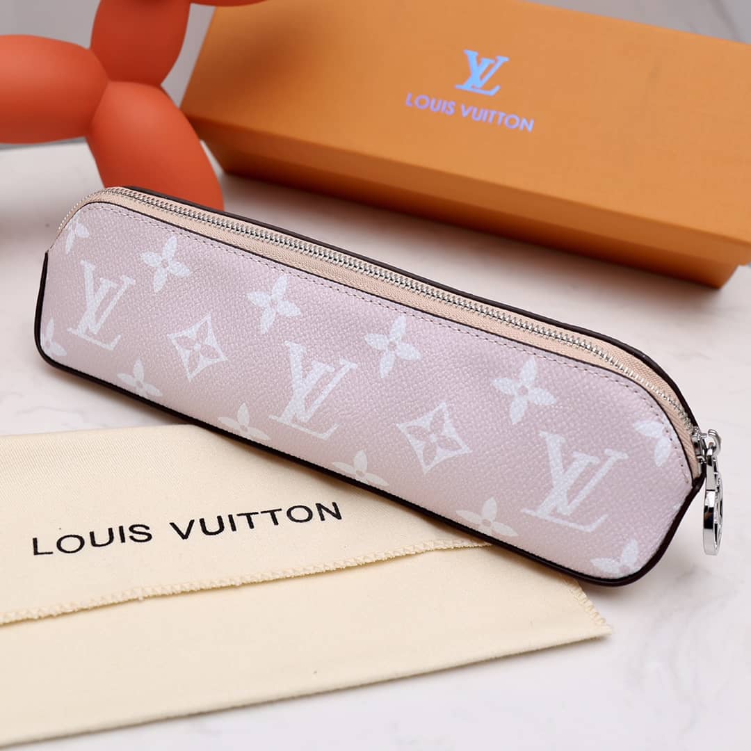Louis Vuitton Pencil Pouch Elizabeth Monogram Canvas Replica Pink GI0009 - DEEPREPS